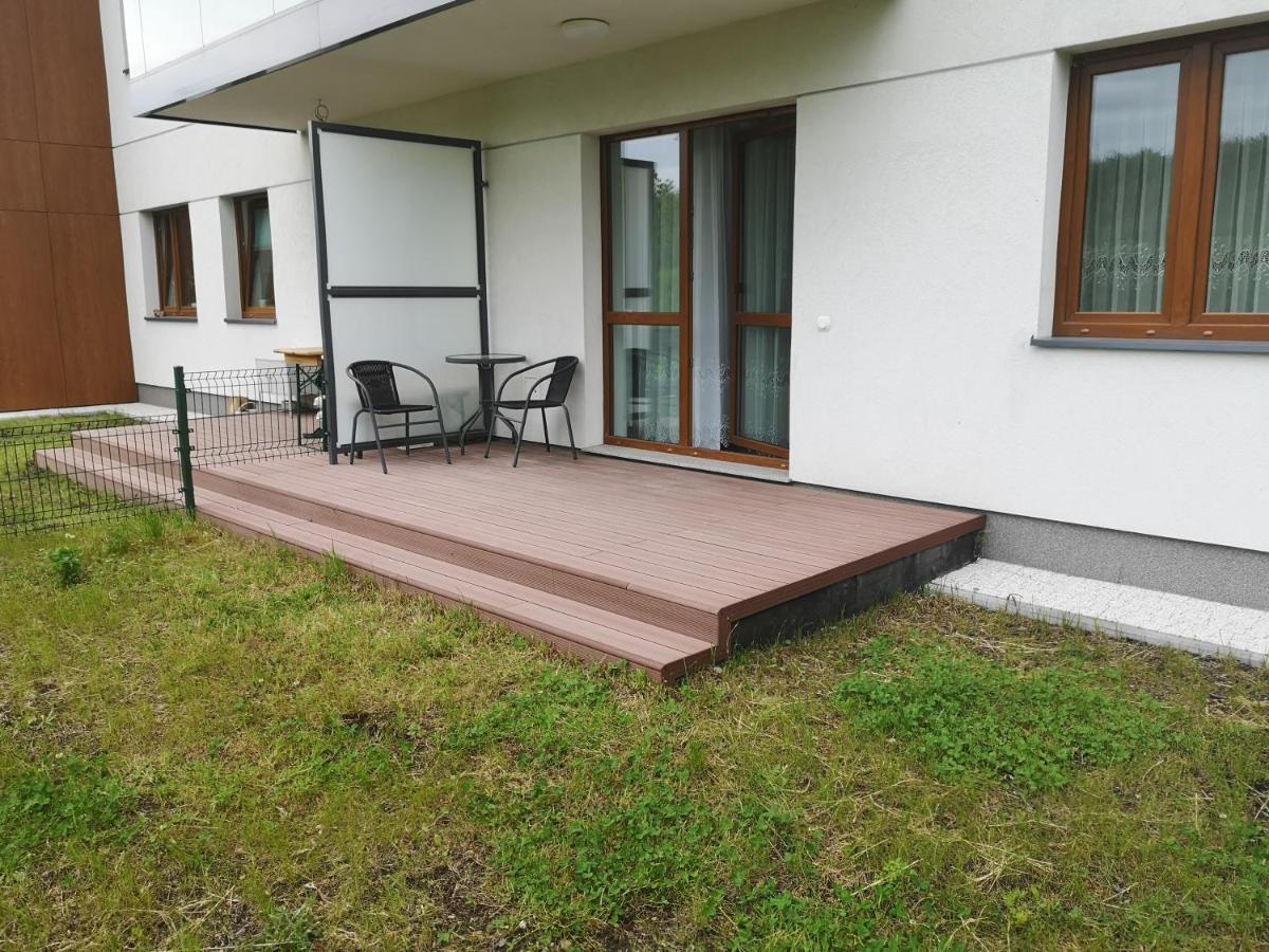 Apartament Z Tarasem I Ogrodem Blisko Centrum 格但斯克 外观 照片